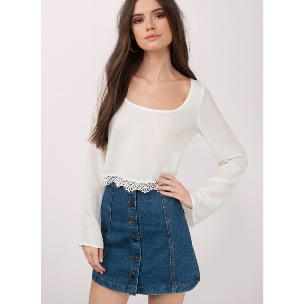 NWT Tobi Adelisa Cropped top size S